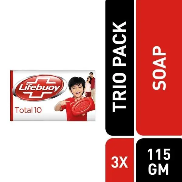 Trio Pack Lifebuoy Total Soap Gm Trynow Pk