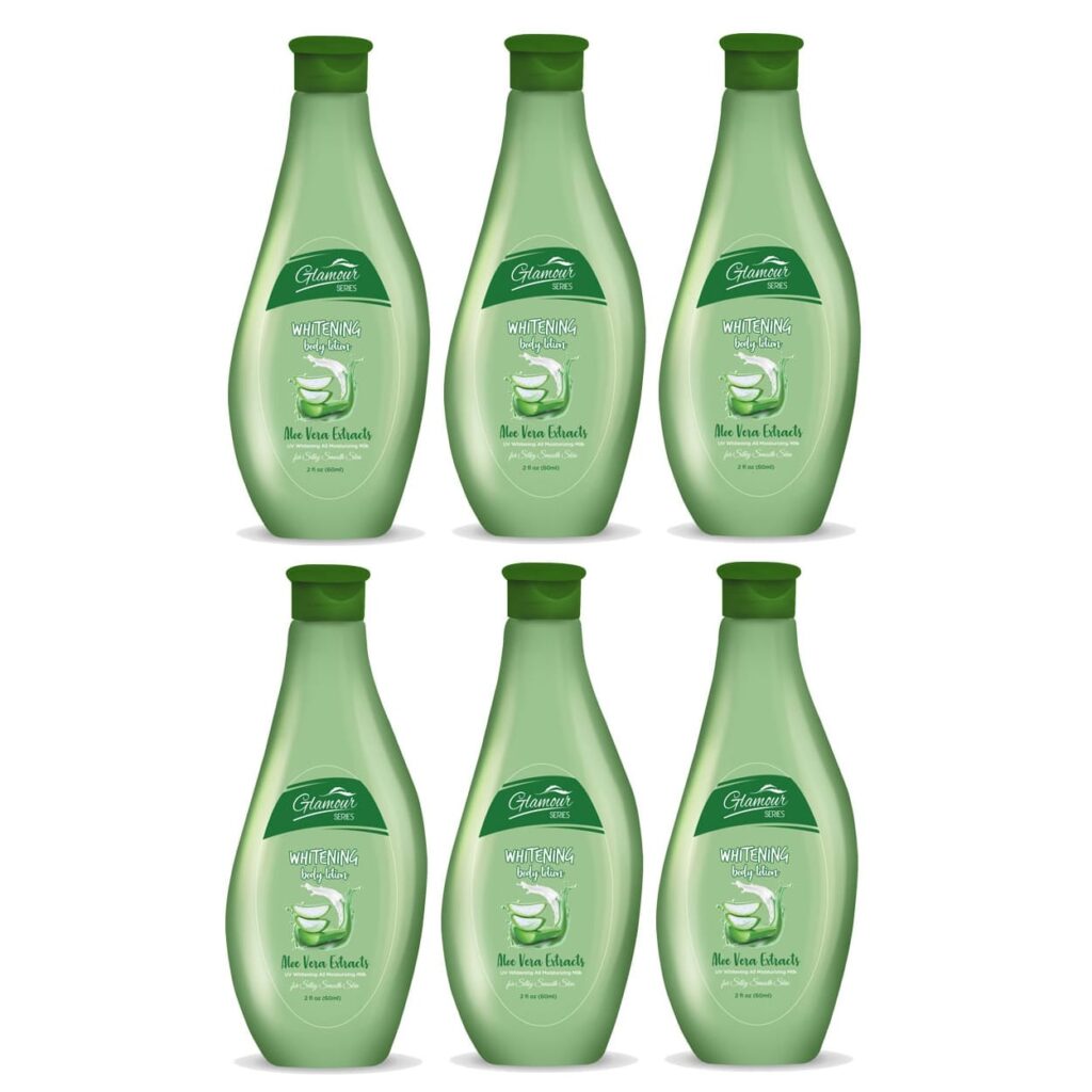 Pack Of 6 Glamour Series Aloe Vera Body Lotion 60ml Trynow Pk