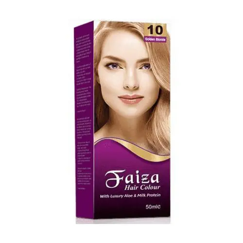 Faiza Hair Color 10 Golden Blonde 50ml Buy In PAKISTAN Trynow Pk