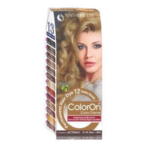 Coloron Permanent Hair Dye #12 (Golden Blonde)