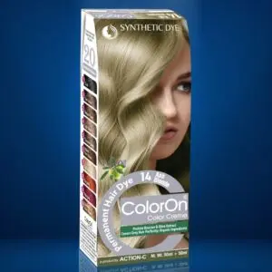 Coloron Permanent Hair Color #14 (Ash Blonde)