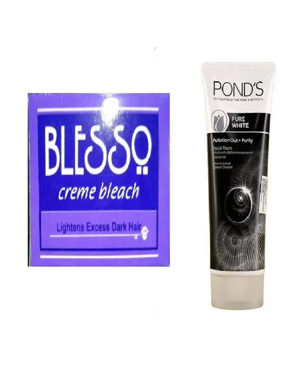 Ponds Pure White Face Wash +Free Blesso Sachet