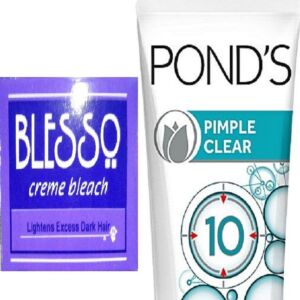 Ponds Pimple Clear Face Wash + Free Blesso Sachet