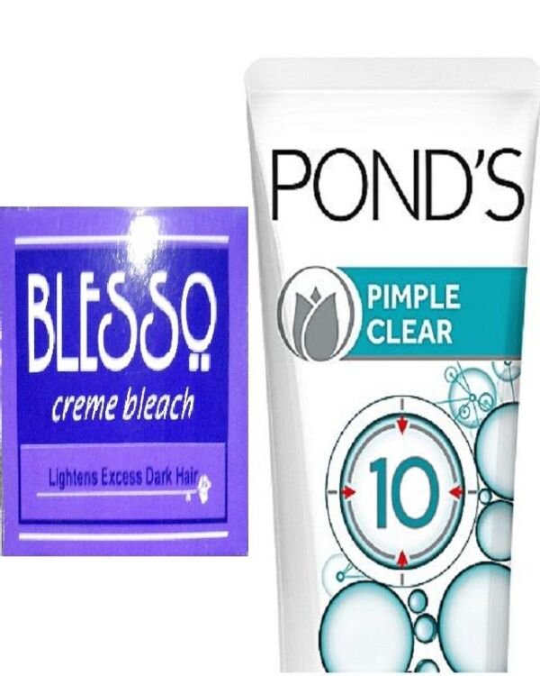 Ponds Pimple Clear Face Wash + Free Blesso Sachet