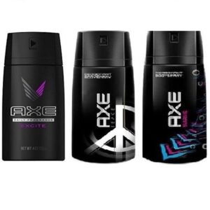 Axe Pack OF 3 - Excite-Peace-Marine Body Spray For Men (Original) 150ml