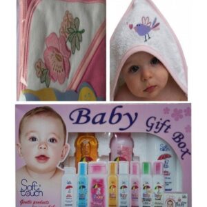 Baby Gift 4 In 1 Soft Touch Baby Kit + Baby Bath Towel