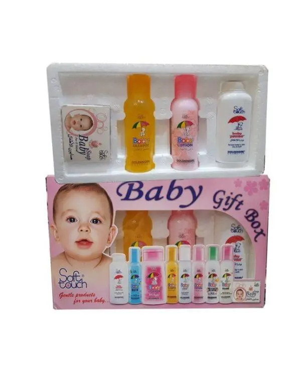 Soft Touch Baby Gift Box Small 4 Items -