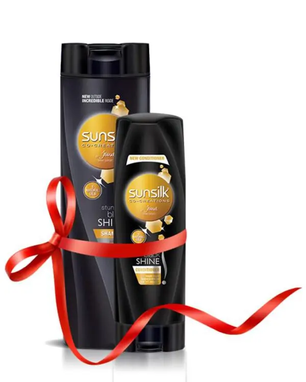Sunsilk Black Shine Shampoo 400ml & Conditioner 180ml
