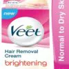 Veet Brightening Cream For Normal To Dry Skin - 100gm
