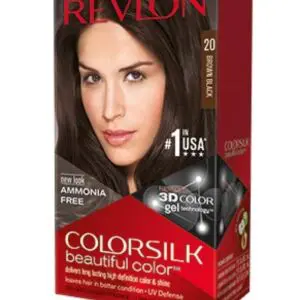 Revlon Colorsilk Hair Color (Brown Black # 20) 59.10Ml