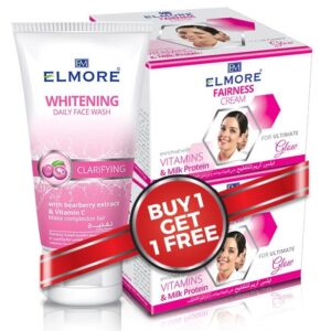 Elmore Fairness Cream (Jar) + FREE Whitening Face Wash