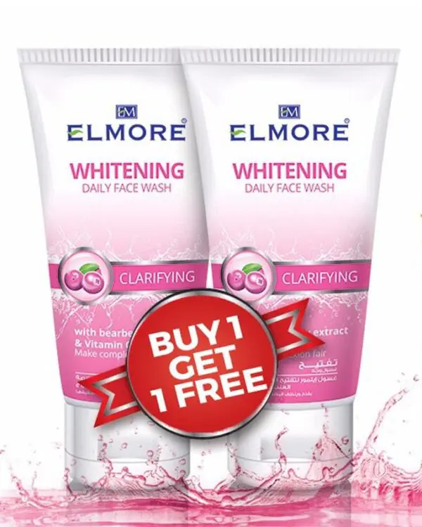 Elmore Whitening Daily Face Wash - Twin Pack
