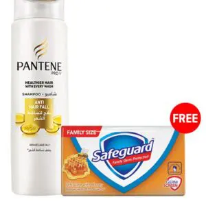 FREE Safeguard 100g with Pantene Anti Hair Fall Shampoo 400ml