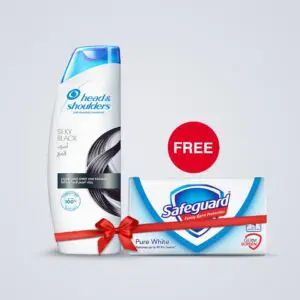 FREE Safeguard 145g with Head &Shoulders Silky Black 700ml