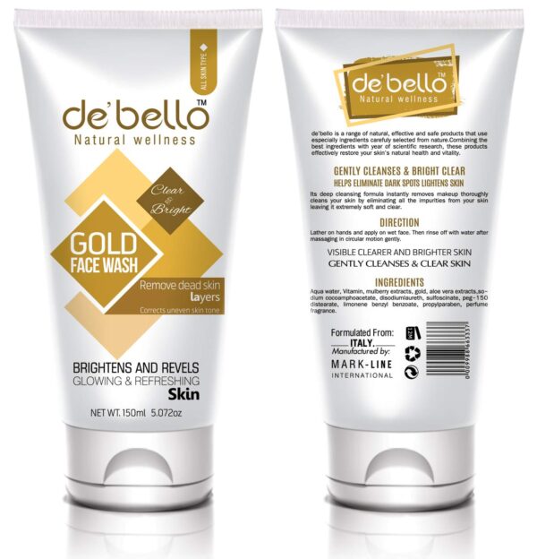 Debello 24K Gold Face Wash (150ml)