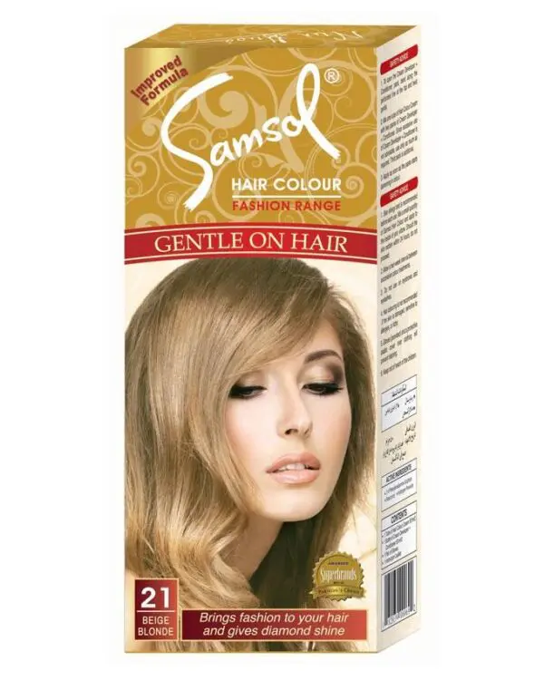 Samsol Hair Dye - 21 Beige Blonde -