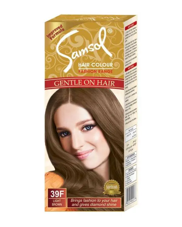 Samsol Hair Dye - 39F Light Brown - 50ml
