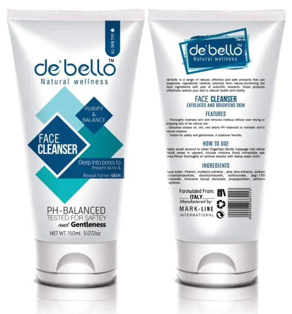 Debello Bright & Fair Face Cleanser (150ml)