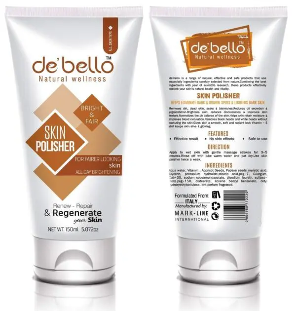 Debello Bright & Fair Skin Polisher (150ml)