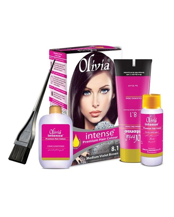 Olivia Intense Medium Voilet Brown Hair Colour