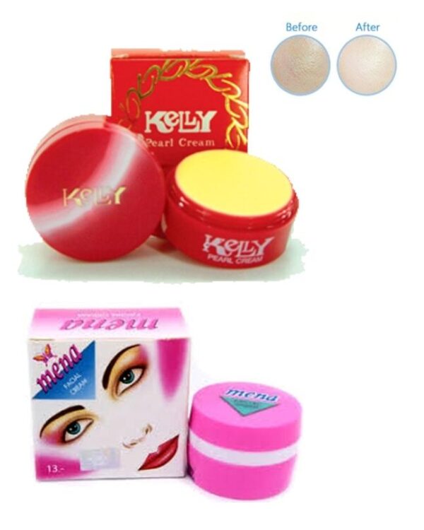 Pack Of 2 Kelly Pearl Cream 5G With Mena Cream for Women - 5G