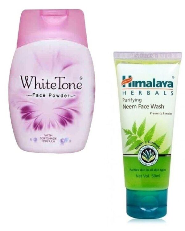 Himalaya Pack of 2 - Neem Face Wash & White Tone Powder