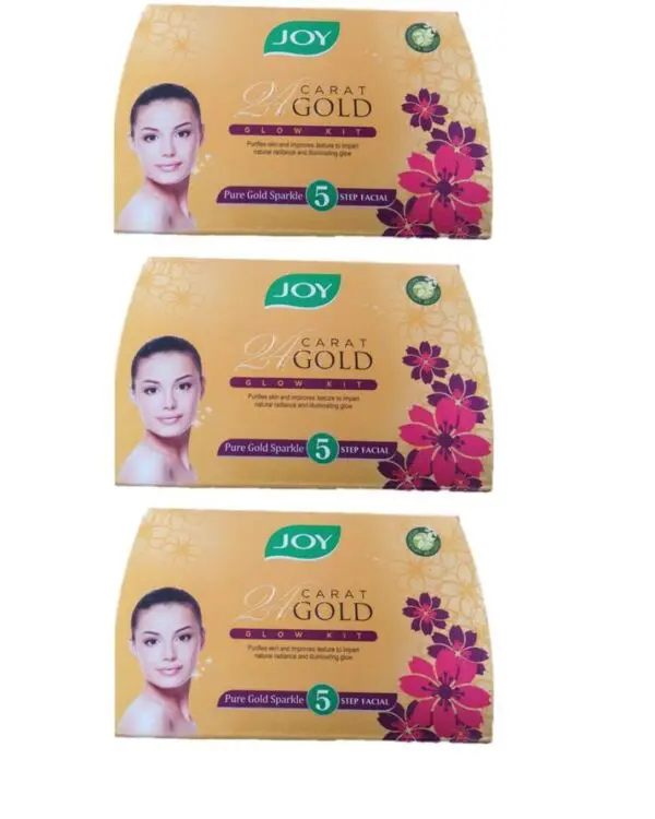Joy Pack of 3 GOLD Urgent Facial for Whitening