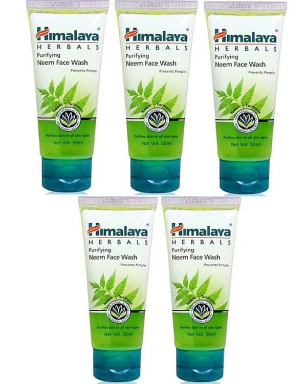 Himalaya Pack of 5 Himalaya Herbals Neem Face Wash-50ml