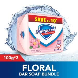 Safeguard Floral Scent Bar Soap 100gm (Bundle of 3)