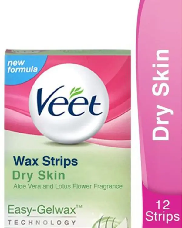 Veet Wax Strips 12'S For Dry Skin