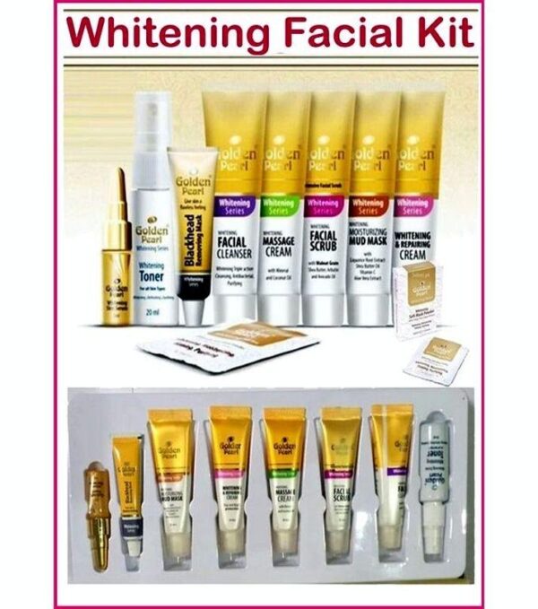 GoldenPearl Whitening Facial Kit 9 in 1