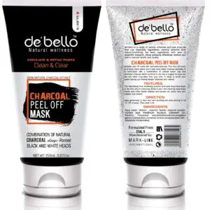 Debello Charcoal Facial Peel Off Mask (150ml)