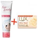 Fair and Lovely Face Wash 50g + Lux Soap