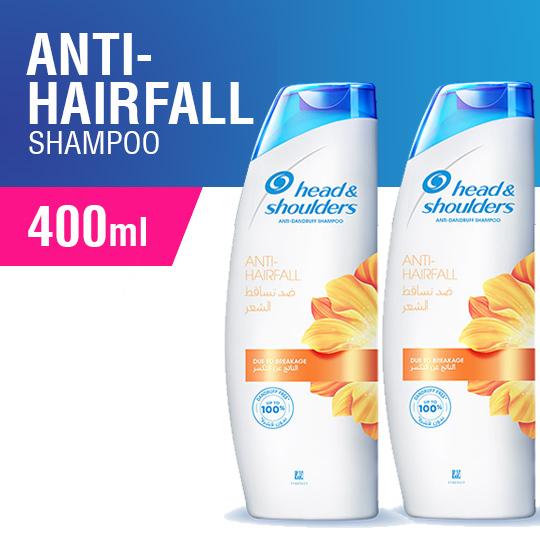 Head & Shoulders Anti Hair Fall Shampoo 400ml 2pcs – 