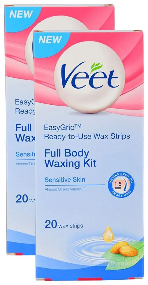 Veet Wax Strips For Sensitive Skin 20 Strips 2PCS