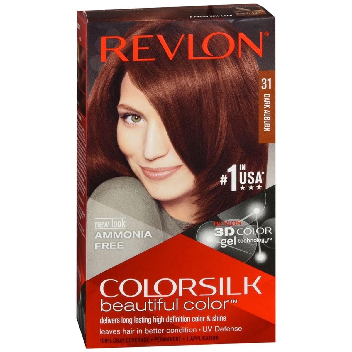 Revlon Color Silk Hair Color 3d Color Technology Dark Au Bum 31