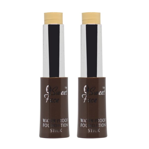 Sweet Face Waterproof Foundation Stick Natural, Ivory Shade 2pcs
