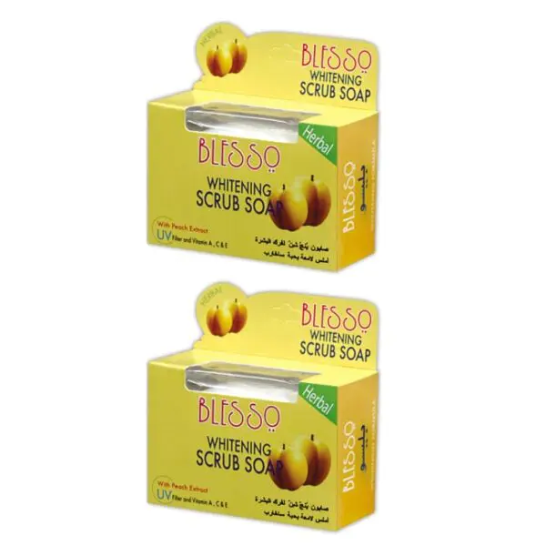 Blesso Whitening Scrub Soap 2Pcs