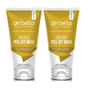 Debello Gold Peel Off Mask (150ml Each) Combo Pack