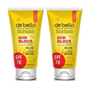 Debello Sunblock SPF70 (150ml) Combo Pack