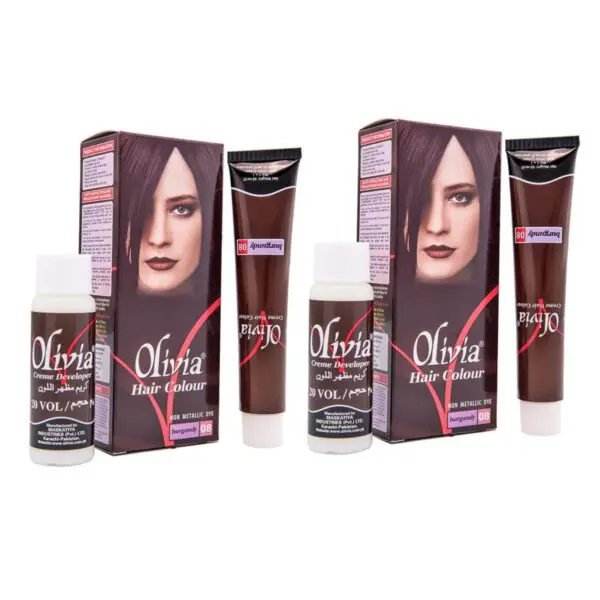 Olivia Hair Color Burgundy 2pcs Buy Online in Pakistan Trynow.pk