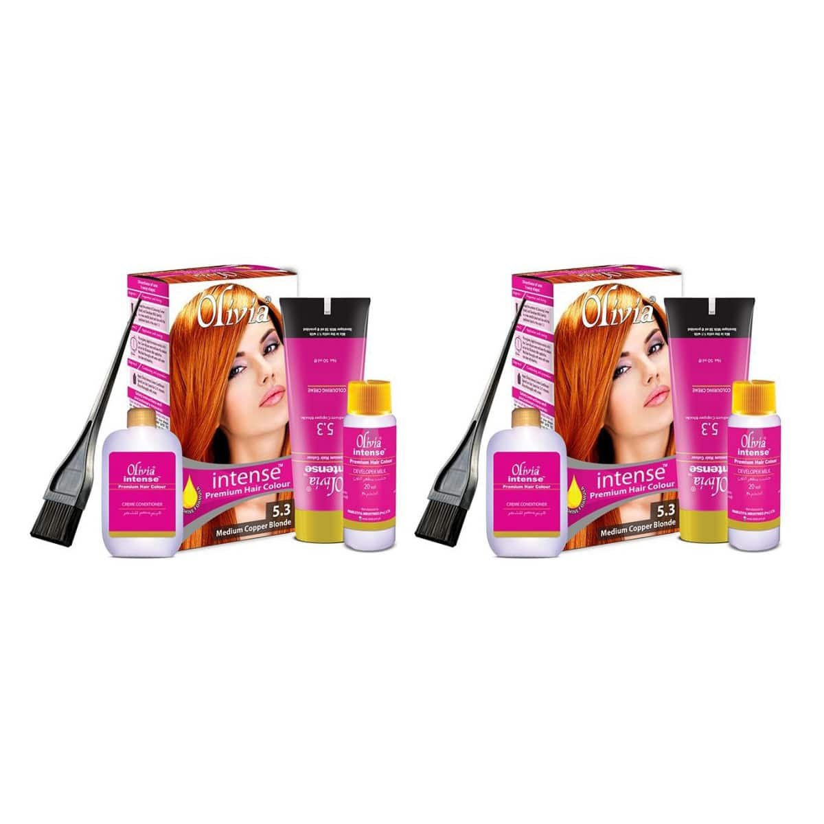 Pack Of 2 Olivia Intense Hair Color Medium Copper Blonde Trynow Pk