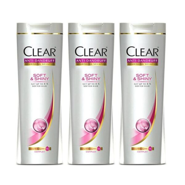 Clear Soft and Shiny Shampoo (200ml) 3Pcs