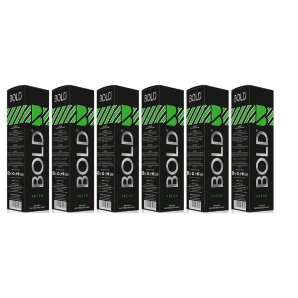 Pack of 6 Bold Premium Fresh Deodorant