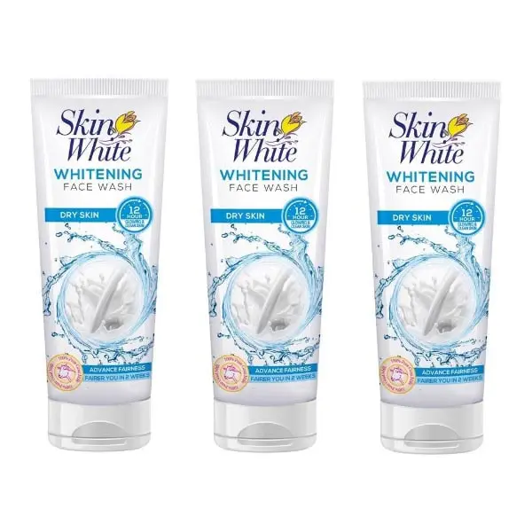 Skin White Whitening Face Wash For Dry Skin 3pcs Trynow.pk