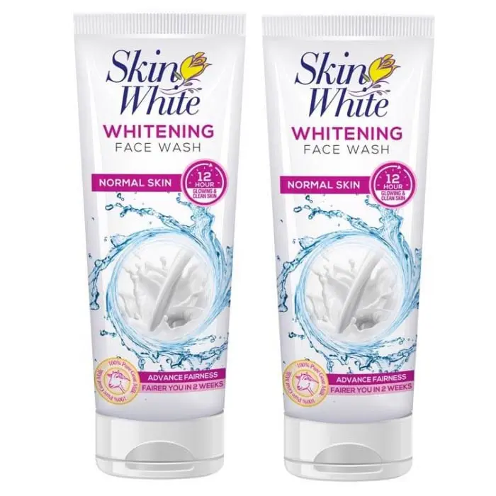 Skin White Whitening Face Wash For Normal Skin 2pcs Trynow.pk