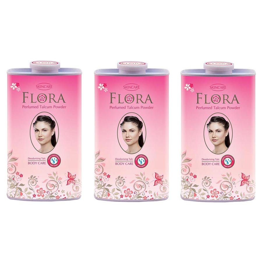 Skincare Flora Talcum Powder 230gm 3pcs – 