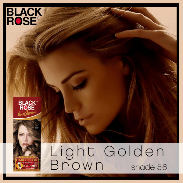 Black Rose Supreme Hair Color Light Golden Brown – 