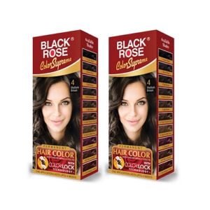 Black Rose Supreme Color (Medium Brown) Combo Pack