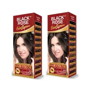 Black Rose Supreme Color (Light Brown) Combo Pack